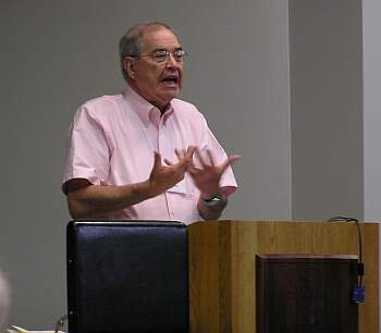 Tom Boland explaining the process